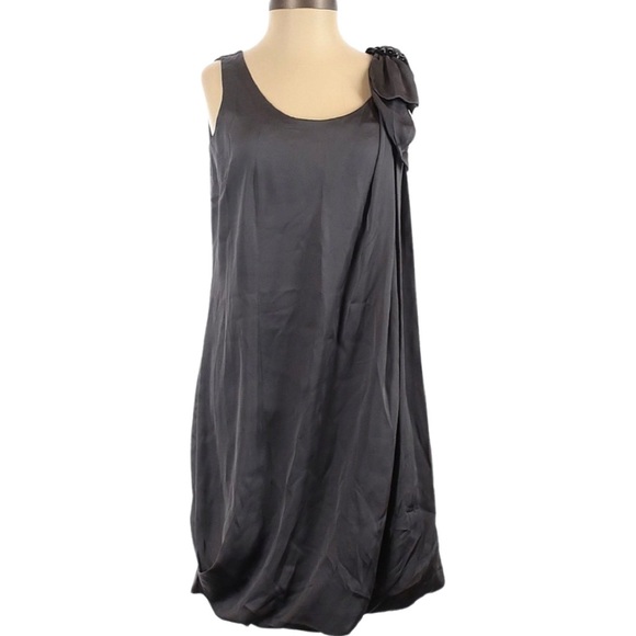 H&M Slate Gray Bubble Hem Dress Sz Small NWT - Picture 2 of 8